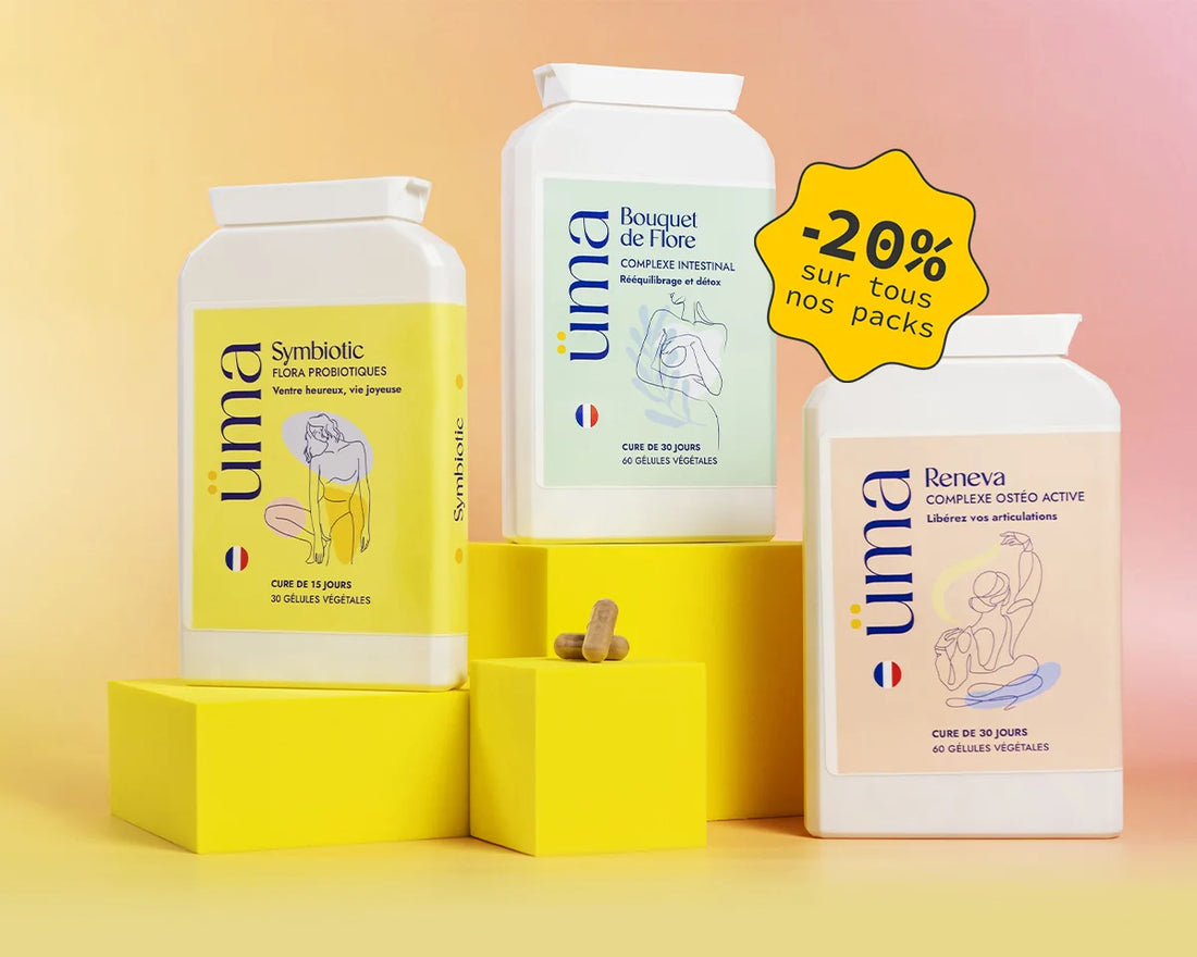 Nos nouveaux packs associent des solutions ciblées pour répondre à vos besoins essentiels. Profitez dès aujourd’hui de -20% pour les intégrer à votre routine.