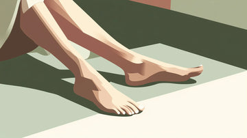 Pieds nus représentant la réflexologie plantaire comme solution naturelle pour soulager les troubles liés à la ménopause.