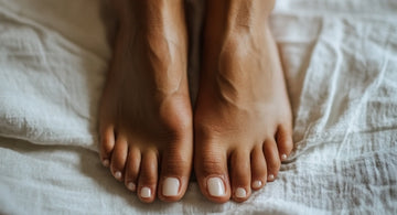 Massage de pieds pour soulager les symptômes de la ménopause.