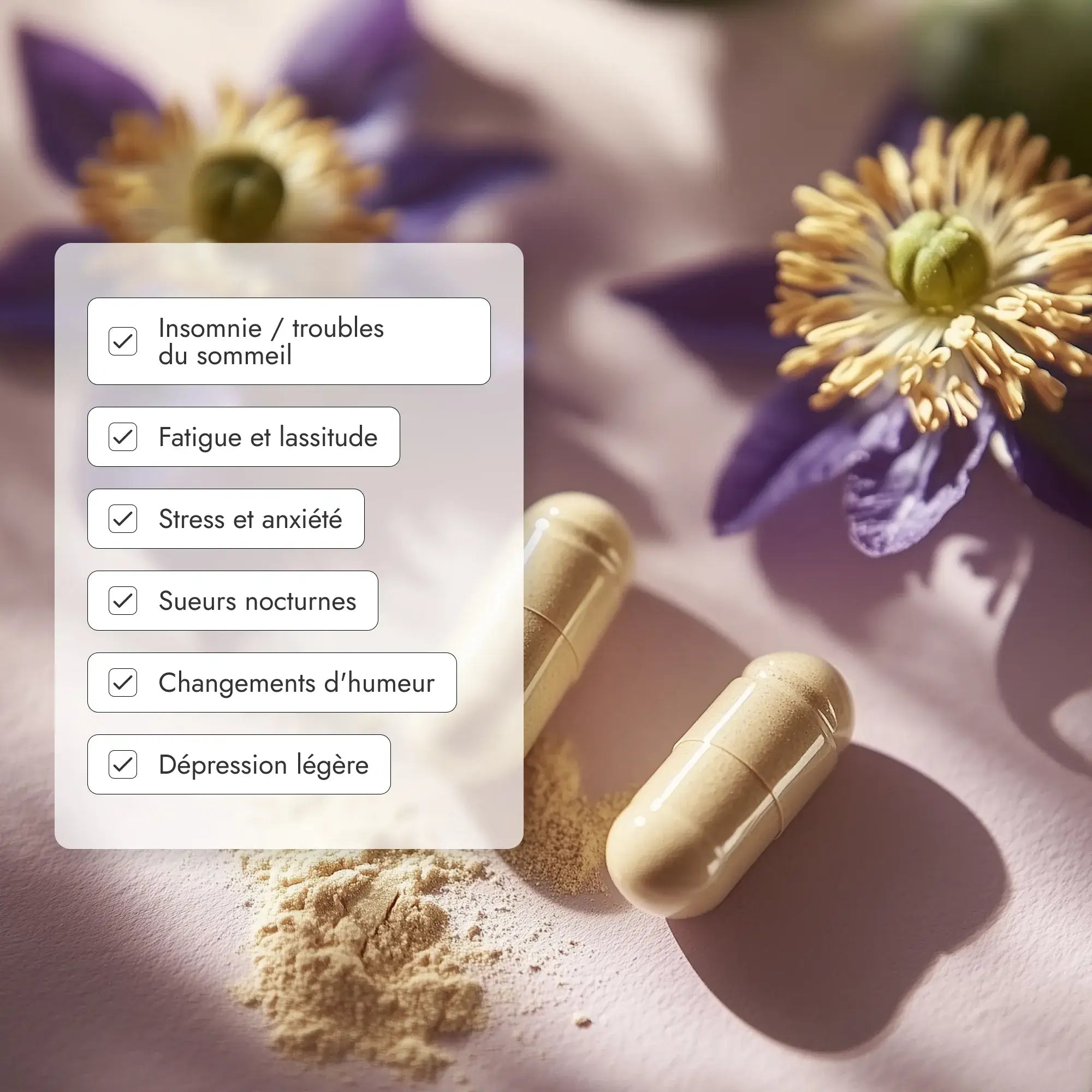 Bain de minuit, c’est une formule unique qui aide à retrouver le sommeil et le moral en quelques semaines seulement. Grâce à la synergie de 13 actifs naturels, ces compléments alimentaires offrent une réponse directe aux défis de la ménopause. Une cure pour mieux dormir et regagner toute votre vitalité.