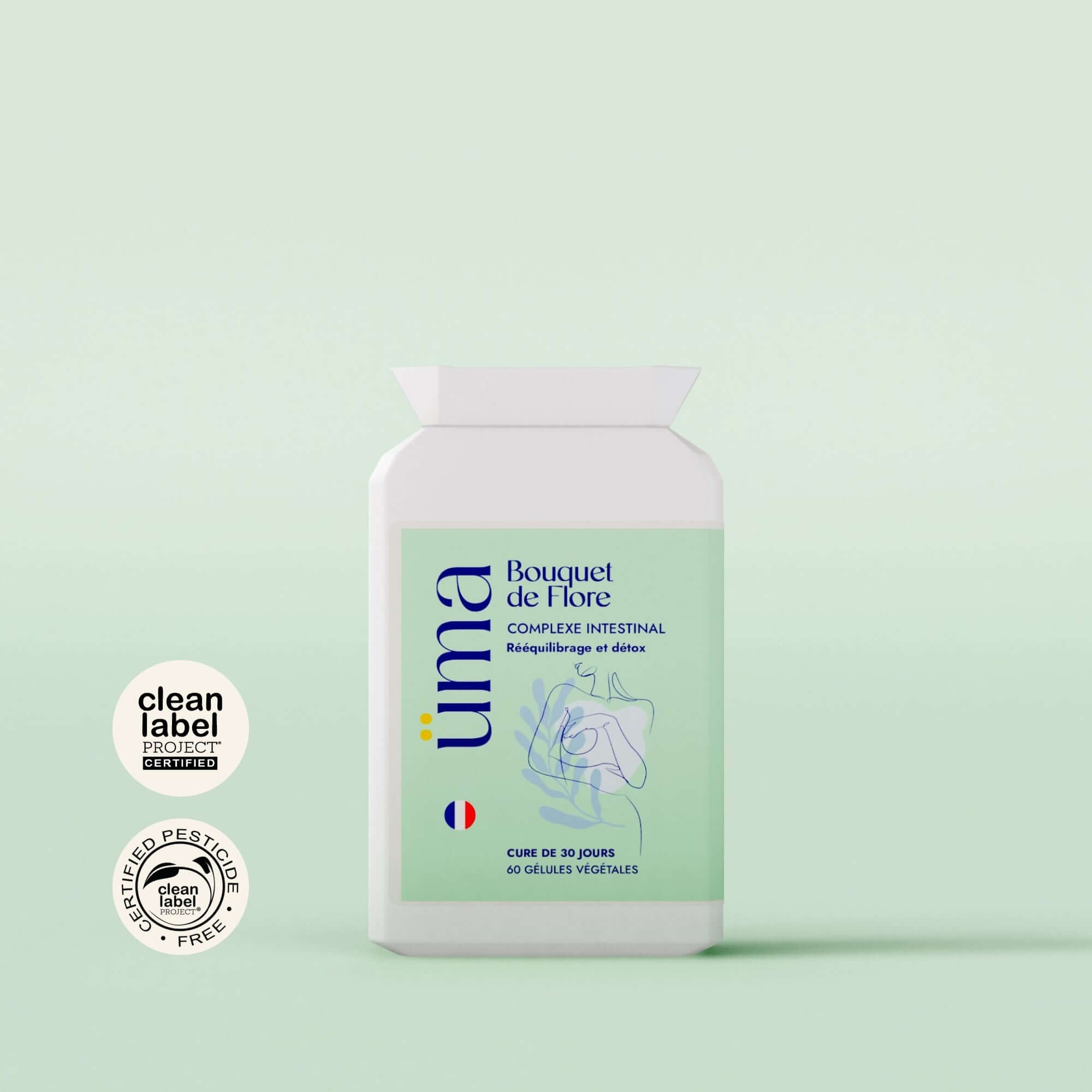 Formule détoxifiante aux plantes et minéraux. L’aloe vera, le thym et l’origan apaisent et purifient pour un confort digestif durable.