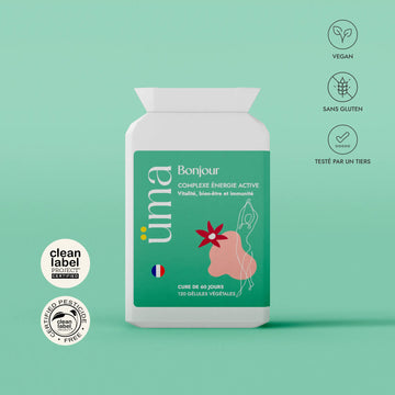 Imaginez commencer chaque journée avec une énergie renouvelée. Avec Bonjour, 17 vitamines, minéraux, fibres et probiotiques s’unissent pour vous offrir exactement ça : vitalité, immunité renforcée, et un coup de pouce contre la fatigue.