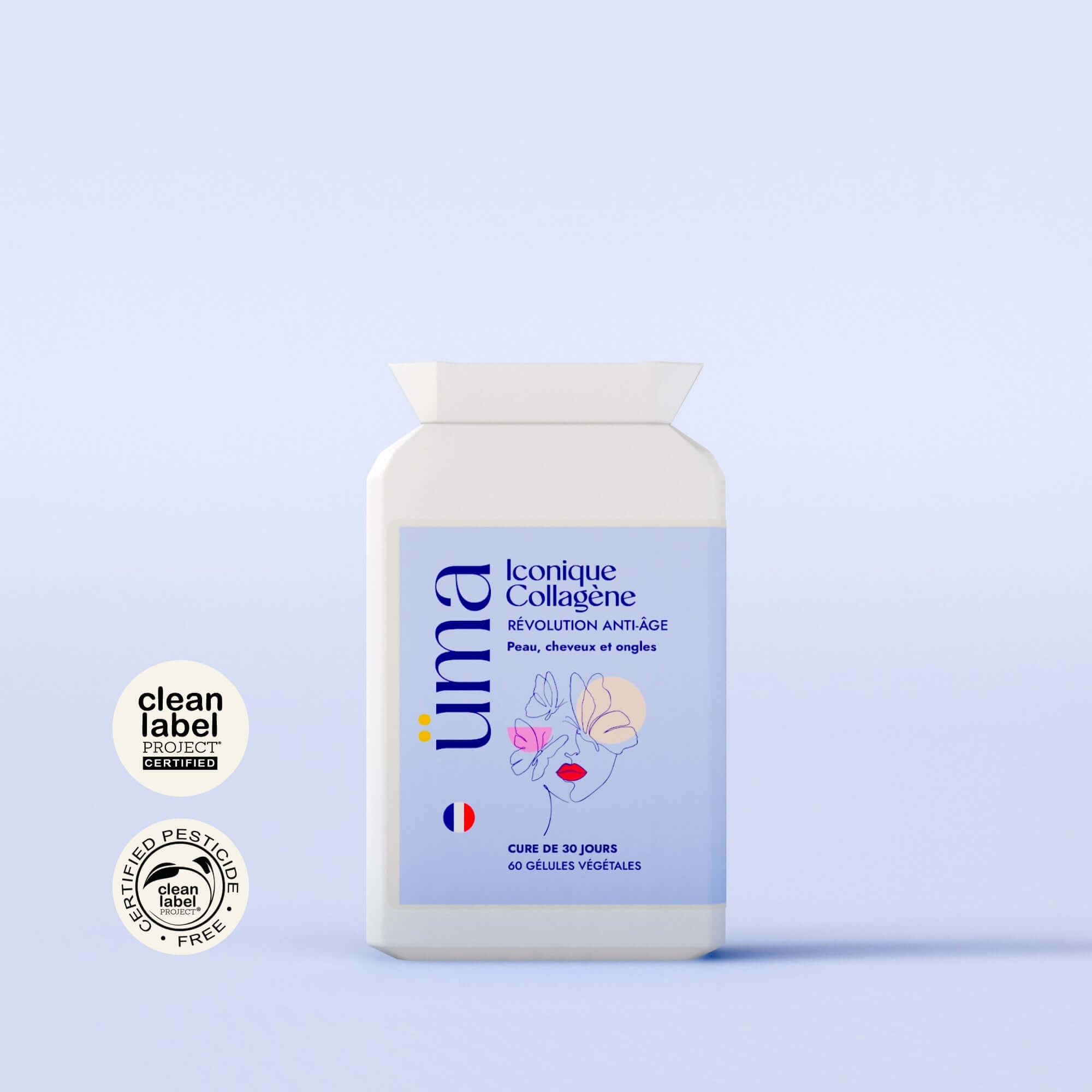 Stop aux signes de vieillissement prématuré avec Iconique Collagène®, la première cure anti-âge conçue pour restaurer et protéger naturellement les cheveux, les ongles et la peau affectés par le déclin des œstrogènes après 45 ans.