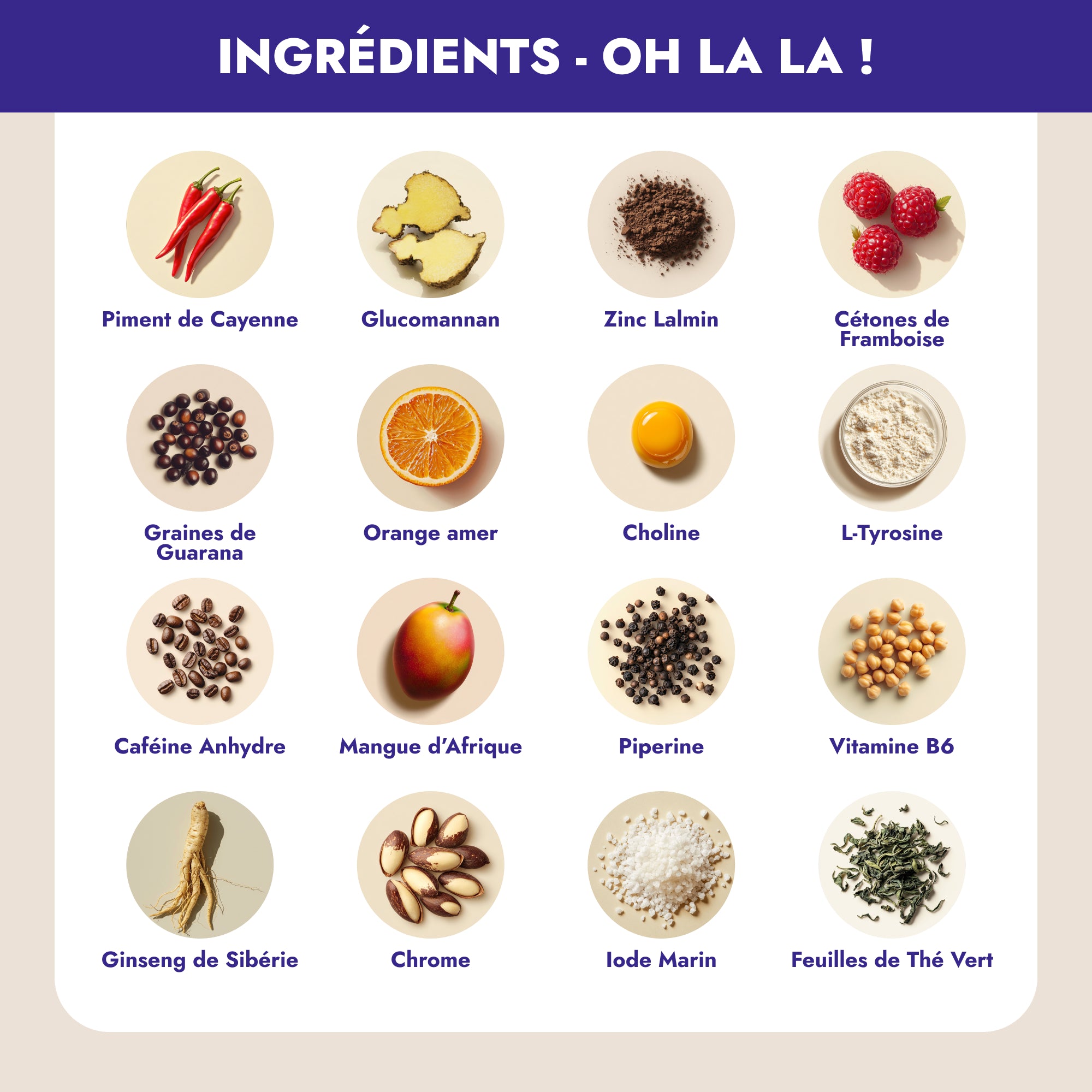 Oh La La Minceur est un programme minceur très puissant qui brûle les graisses, accroît les dépenses caloriques, régule l'appétit, favorise l'élimination des toxines et renforce le pouvoir détoxifiant des organes.