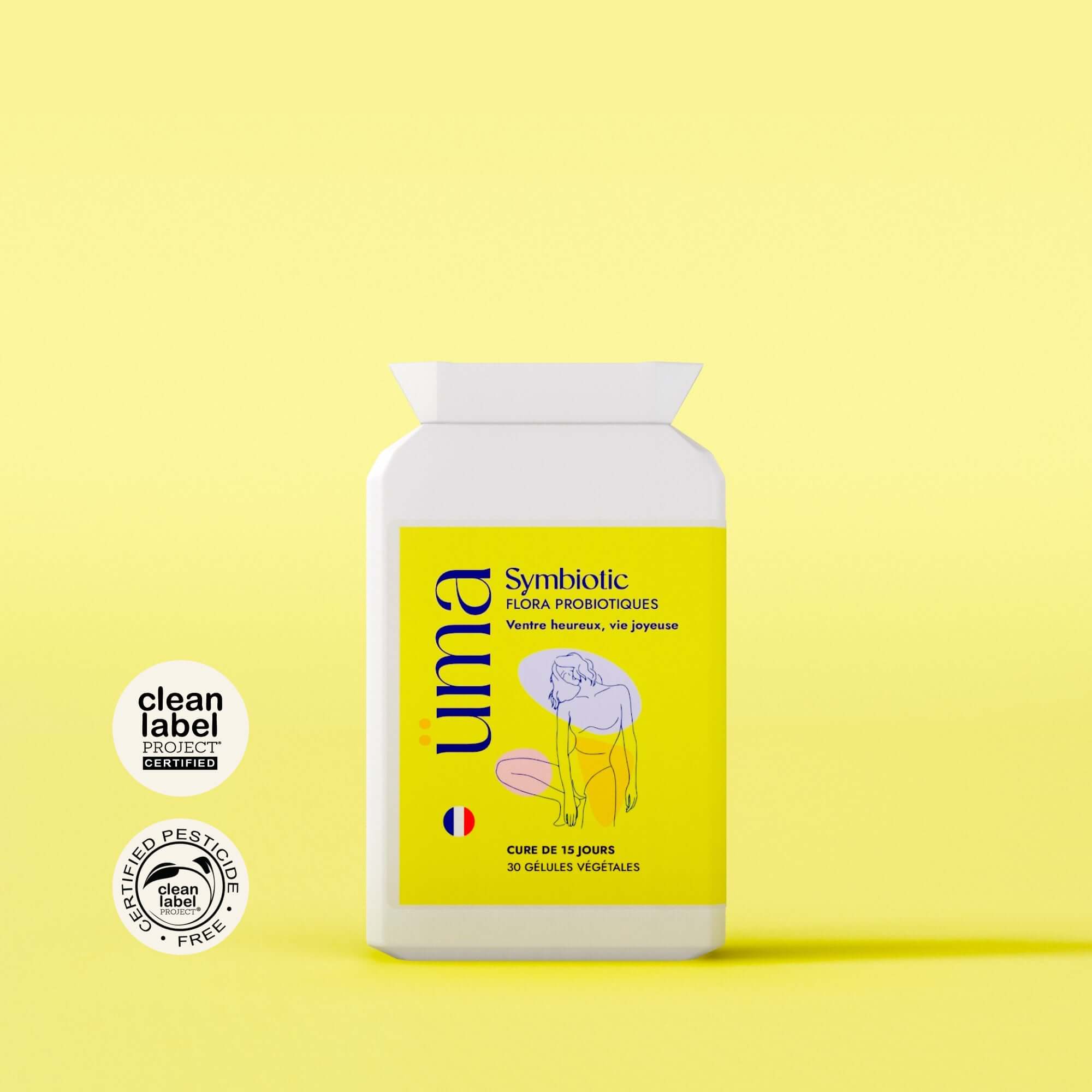 Probiotique avancé pour rétablir la flore intestinale. Réduit les ballonnements, améliore la digestion, et optimise l'absorption des nutriments.